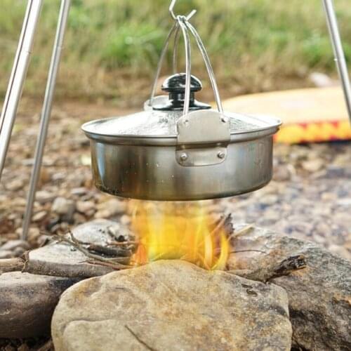 Stainless Steel Cookware Stockpot -Healthy Cookware Outdoor Camping Stockpots - Induction Pot Soup Pot With Glass Lid and Handle