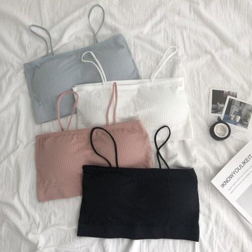 Summer womens bottoming camisole outer wear wrapped chest tube top multicolor bottoming underwear