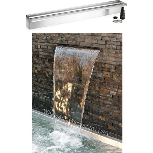 Stainless steel waterfall nozzle,Water curtain wall decoration landscape fountain,Garden fish pond landscaping waterfall device