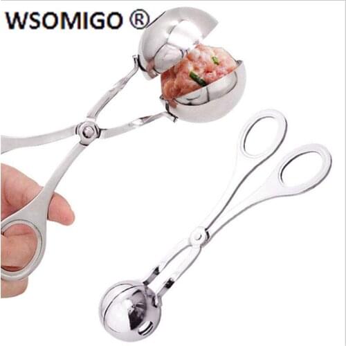 Kitchen Gadgets Stainless Steel Meatball Maker Kitchen Cooking Tools Meatball Pressing Spoon Kitchen Accessories Cozinha-S