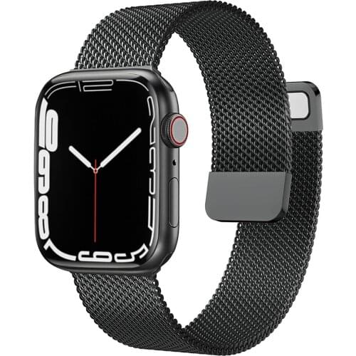 New Metal strap for Apple watch band SE 6 44mm 42mm double section Magnetic wristbelt for applewatch band 38/40mm iwatch 5 4 3 2