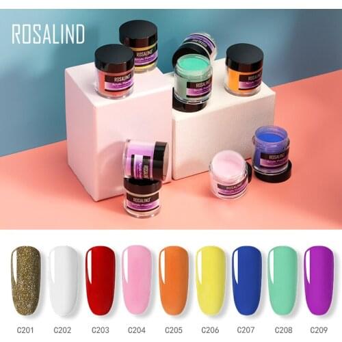 ROSALIND Acrylic Powder Poly For Gel Nail Extension Polish Nail Art Decorations Crystal Manicure Set Kit Nail Accesorios