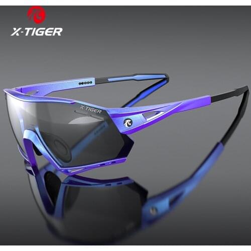 X-TIGER Photochromic Sunglasses Outdoor Sports Cycling Discoloration Glasses MTB Road Cycling Goggles Bike Eyewear Ciclismo