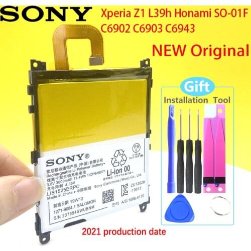 SONY L39h Xperia Z1 Honami SO-01F C6902 C6903 High Quality 100% Original LIS1525ERPC 3000mAh Battery