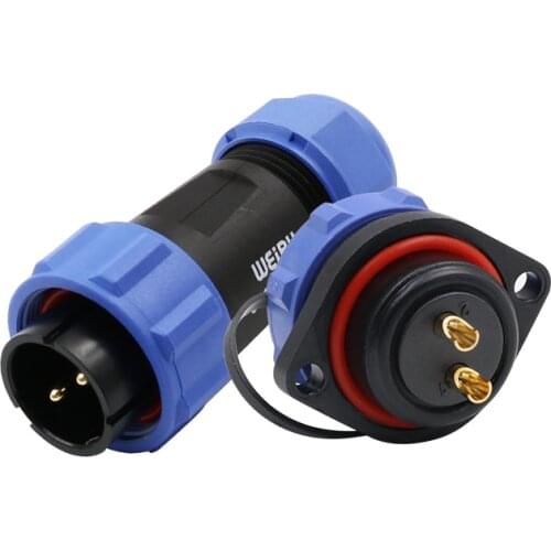 SP21 SP2110/P+SP2113/S Bulkhead Panel Mount Solder Plug Outlet Female Socket Jack industrial Solar Charger Electrical Connector