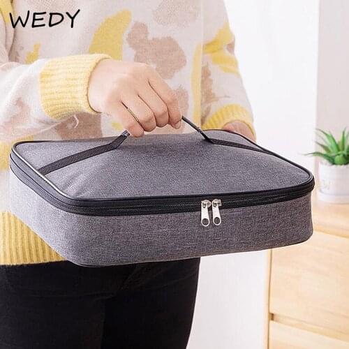 Square Portable Lunch Bag Waterproof Thermal Lunch Box Bag Large Capacity Insulated Lunch Box Outdoor Picnic Food Storage Pouch