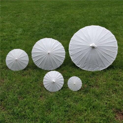 30pcs bridal wedding parasols White paper umbrellas Chinese mini craft umbrella 4 Diameter:40,60cm wedding umbrellas
