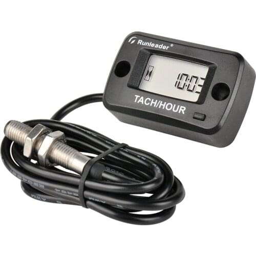Rotating Shaft Tachometer Maintenange Digital Hour Meter Programming SVC Time Max RPM 20000 Reset Max RPM HM019C