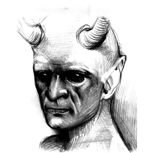 10pcs Hellboy Waterproof Temporary Tattoos men high quality Son of the devil Fake Tattoo Sleeve Body Art Henna Tatoo tatouage