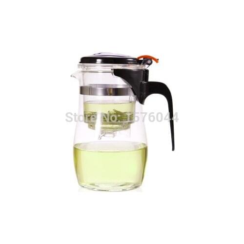 1PC 1000ml New arrival hot selling kettle Heat-Resistant Glass Teapot Convenient Office Tea Pot Set JP 1064