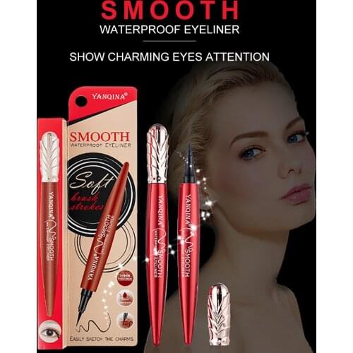1Pc Black Color Liquid Eyeliner Pen Makeup Waterproof Sweat proof Eye Liner Pencil Women Makeup Liner Pencil Cosmetic TSLM2