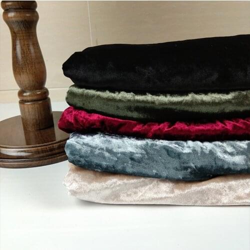 2Yards Thick Velvet Fabric Diamond Velours Grey Black Burgundy Velvet Fabric for Woman Dress and Trousers Winter Clothing Fabric