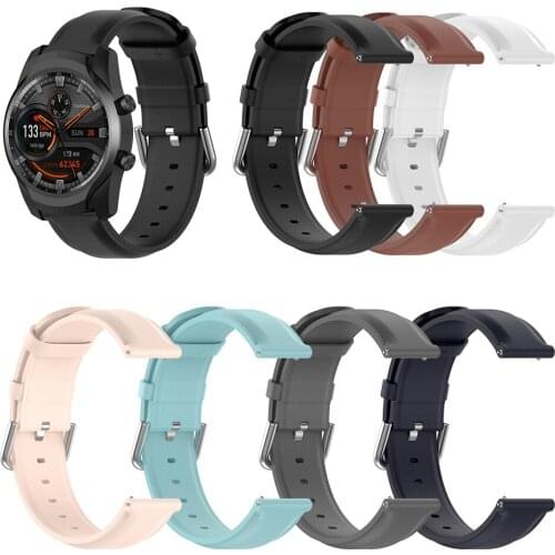 22MM Wristband Strap for POLAR Grit X/ Vantage M For Ticwatch Pro /Pro 2020 /GTX Smart Watch Leather Watchband Bracelet