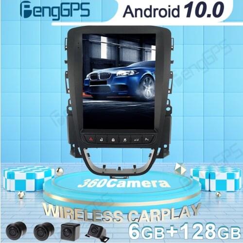 360 Camera Car DVD Player For Opel Astra J 2009-2016 Tesla Style Android Radio GPS Navigation Stereo Headunit