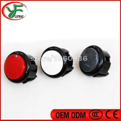 50PCS Copy Sanwa OBSF-30 Push Button for Arcade Game Machine accessories/Arcade game machine parts