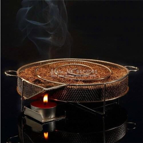 Barbecue Grill Smoke Box BBQ Generator Accessories Steel Cooking Tools Smoking Food Meat Vegetables Square And Round Shape 1pcs