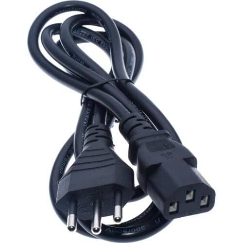 Brazil NBR14136 Plug Power cables,IEC320 C13 AC Power Cord Brazilian 3 pin plug Power Cable 3x0.75mm 1.5meter