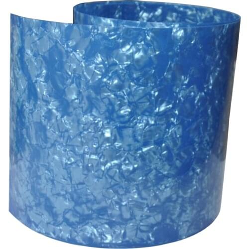 Gauge 0.5mm Celluloid Sheet Drum Wrap Musical Instrument Deco Pickguard sheet 62x12in Diamond Sky Blue