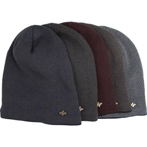 Coral Fleece Winter Hat Beanies Mens Hat Scarf Warm Breathable Wool Knitted Hat For Boys Letter Double Layers Cap Gorro