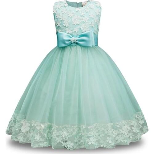 Summer Baby Clothes Girl Dress Kids Dresses For Girls Sleeveless Lace Princess Dress Birthday Party Wedding Children Clothing