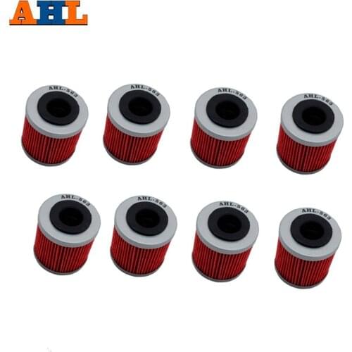 8PCS AHL Motorcycle Oil Filter For SM450R 450 SM510R SM630 IE TC250 TC450 TC510 TE250 TE450 TE630 TXC250 TXC450 TXC510