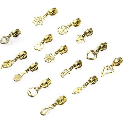 Fashion 5# Metal Zipper Head for Metal Zippers Clothes Coat Auto Lock Zipper Sliders DIY Sewing Accessories 10 Pcs Wholesale