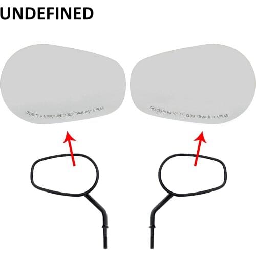 Motorcycle Rear Side Mirror Lens Glass Tapered Rearview Mirrors Lenses For Harley Road King Touring 883 Fatboy Softail 1982-2019