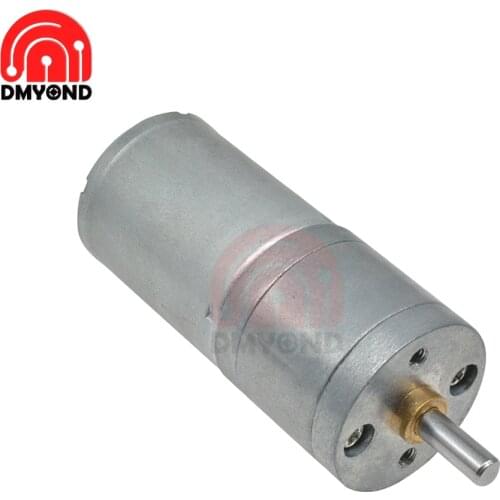 25GA370 DC 12V Micro Speed Gear Motor 100RPM Reduction Gear Motor Mini Metal Electric Gear Reducer Motor for Car Robot Model