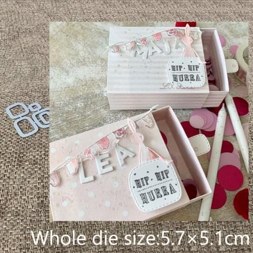 New Design Craft Metal stencil mold Cutting Dies 5pcs Squares decoration scrapbook die cuts Album Paper Card Craft Embossing