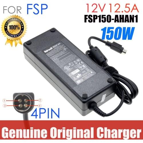 Original 12v 12.5a 150w FSP ac power supply charger adapter for QNAP TS-412 NAS TS-410 DPS-150NB-1B FSP150-AHAN1 Laptop adapter