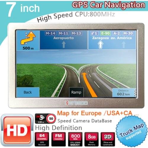 7 Inch HD GPS Portable Navigation 2020 Maps for Europe Russia Car TRUCK CAMPING Caravan Navigator Sat Nav Free Lifetime Updates
