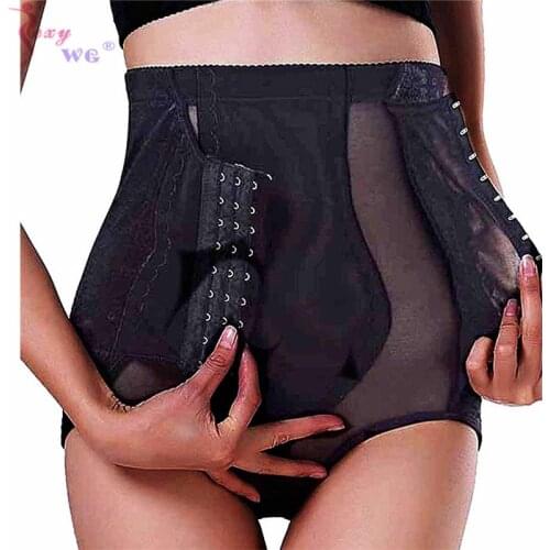 SEXYWG Postpartum Girdle High Waist Control Panties for Women Belly Slimming Body Shaper Underwear Pantys with Hook Lace Panty