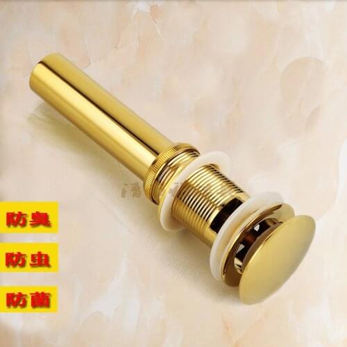 Supply a full copper antique European art basin basin drainer golden replica of launching large wholesale jumping into the water