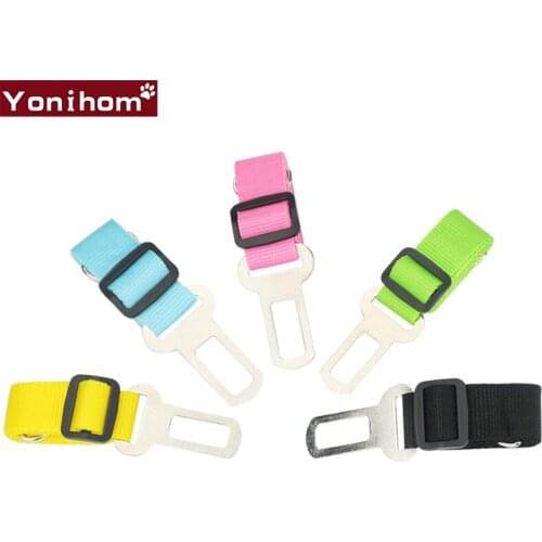 Dog Leash Nylon Vehicle Car Pet Dog Seat Belt Puppy Car Seatbelt Harness Lead Clip Pet Dog Safety Lever Auto Traction Products