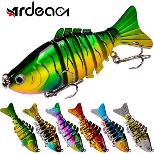 Ardea 1Pcs Jointed Lure 95mm 15g Multi-section balam lures Sinking Wobblers Crankbait Fish Black minnow Tackle