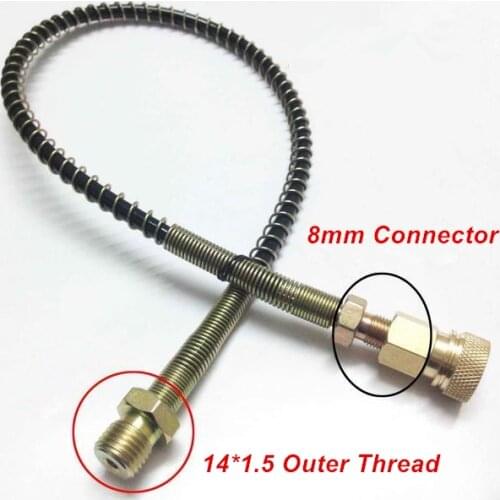 High Pressure 50cm 30Mpa PCP Pump Hose With 8mm Copper Female Quick Connector