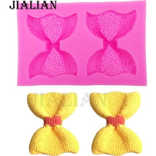 3D Bow chocolate wedding cake decorating tools DIY Bow-knot fondant silicone mold kitchen Baking Bakeware accessories T0284