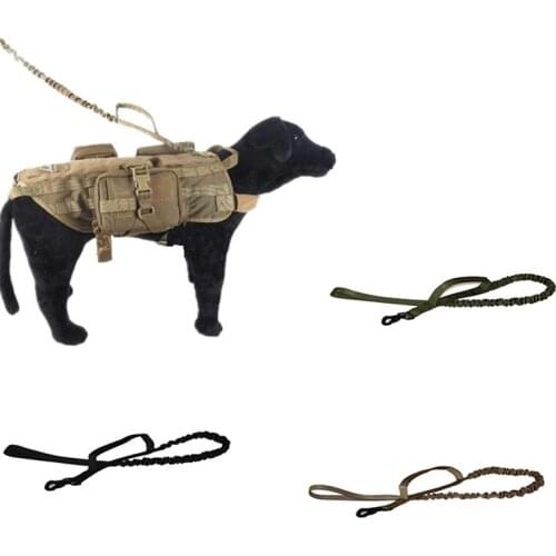 Tactical Dog Leash Nylon Bungee Leashes Pet Military Lead Belt Training Running Leash For Medium Large Dogs German Shepherd