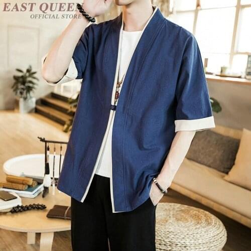 Traditional Chinese clothing for men China wushu clothing blouse linen shirts men online chinese store kung fu clothes KK2021