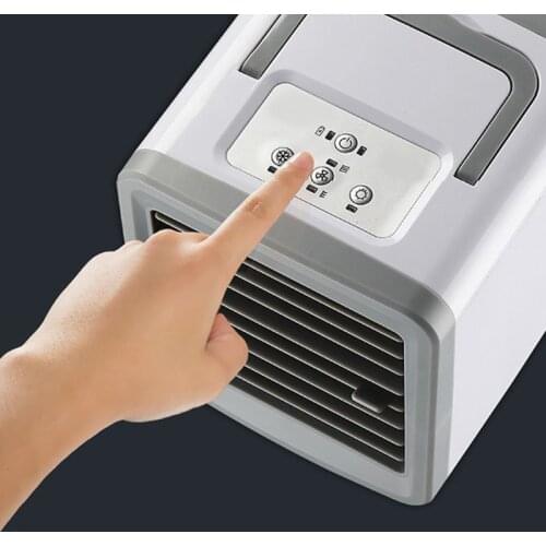 USB Mini Portable Air Conditioner Humidifier Purifier 7 Colors Light Cooling Fan