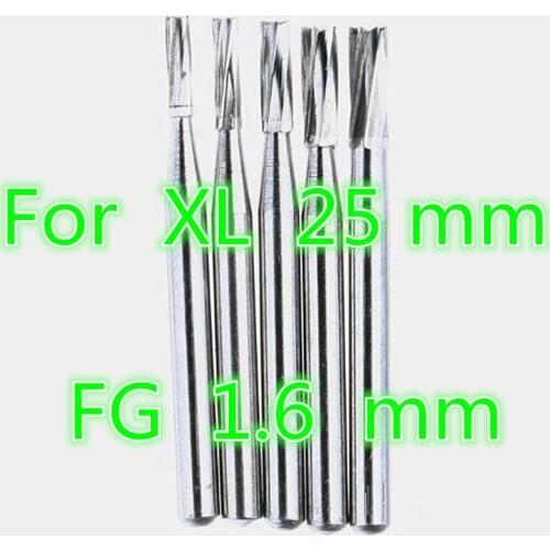 50 Pieces/Lot High Speed Dental Tungsten Carbide Burs FG 1.6 mm XL 316 Polisher Trimming Drill For Surgical Denture Ceramics