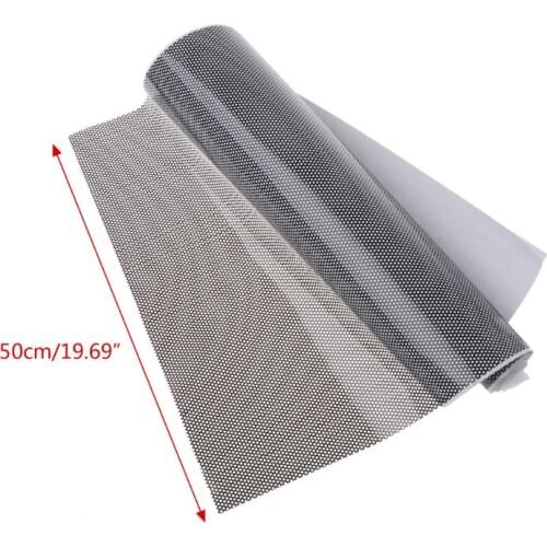 50x106cm Tinting Perforated Mesh Film Fly-Eye MOT Legal Tint Car Front Rear Headlight Light Bulb