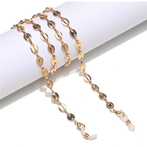 Imixlot Delicate Luxury Non-slip Metal Eyeglass Chain Unisex Fashion Gold Color Sunglasses Lanyard Holder Necklace Accessories
