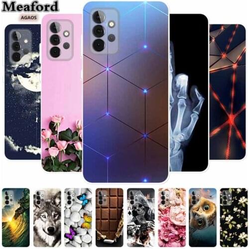 For Samsung A72 Case SM-A725F Soft Silicone TPU Phone Case for Samsung Galaxy A72 5G 4G 6.7" A 72 2021 Case Protective Coques