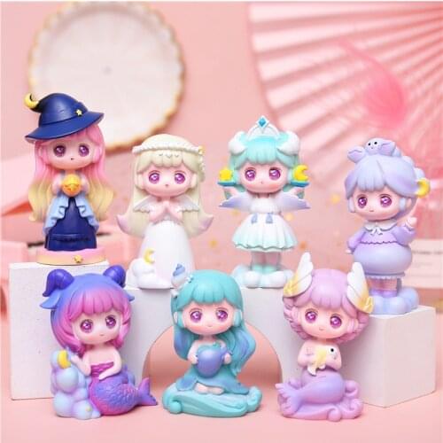 Twelve Constellations Blind Box Mysterious Bag Toy Ornaments Display Collection Doll Cartoon Cute Children Birthday Gift