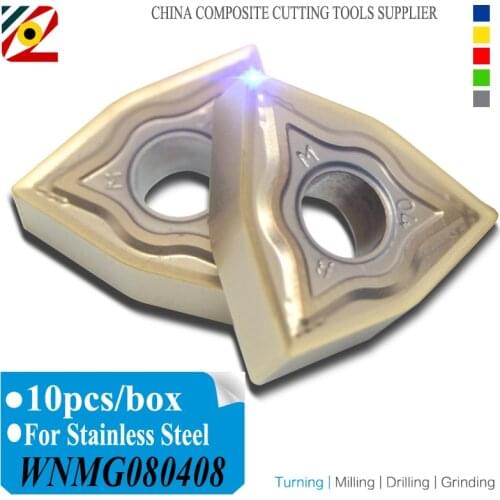 EDGEV 10PCS Carbide Inserts WNMG080404 WNMG080408 CNC Cutter Lathe tools SS Stainless steel or WNMG431 WNMG432 Tungsten