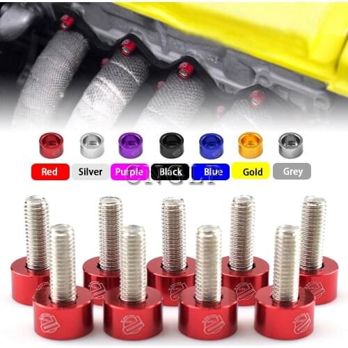 JDM M8 9 Pcs/Pack Aluminum Fender Washers and Bolt for Honda Air Inlet Manifold Engine