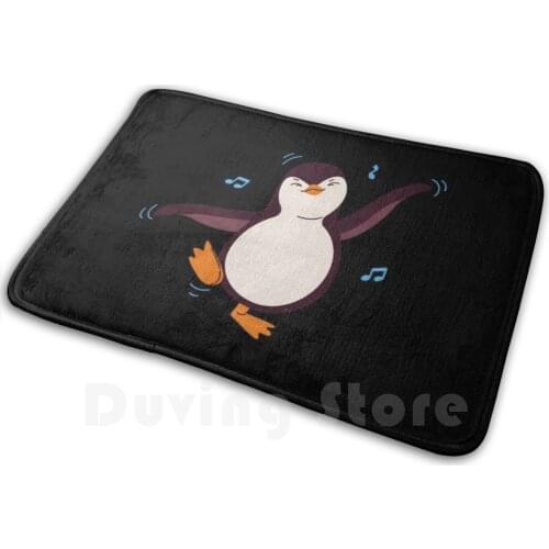 Dancing Penguin Soft Non-Slip Mat Rug Carpet Cushion Dance Dancing Ballet Dancer Cheer Gym Gymnastics Music Funny Tumblr Cute