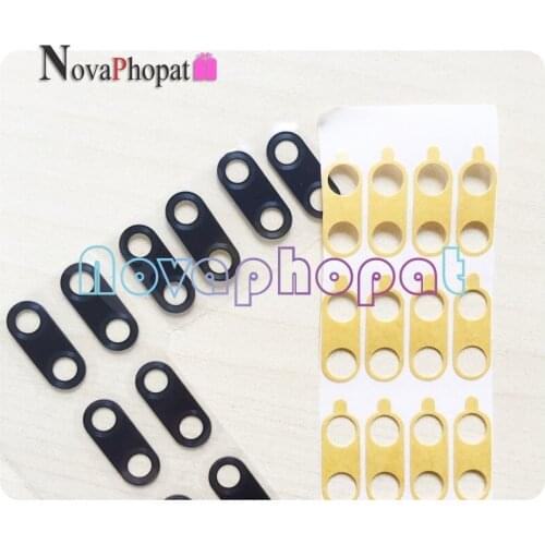 Novaphopat Black back big rear camera glass lens for Huawei P Smart Plus 2019 P20 pro P30 lite camera lens and sticker +tracking