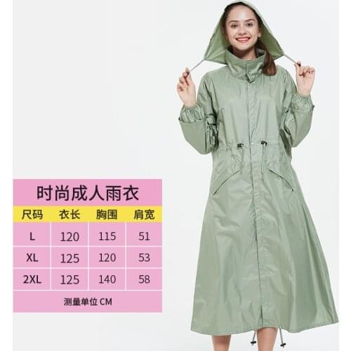 New Fashion Lengthen Men And Women Lengthen Raincoat Thin Poncho Ladies Waterproof Long Breathable Rain Jacket Adults Raincoats